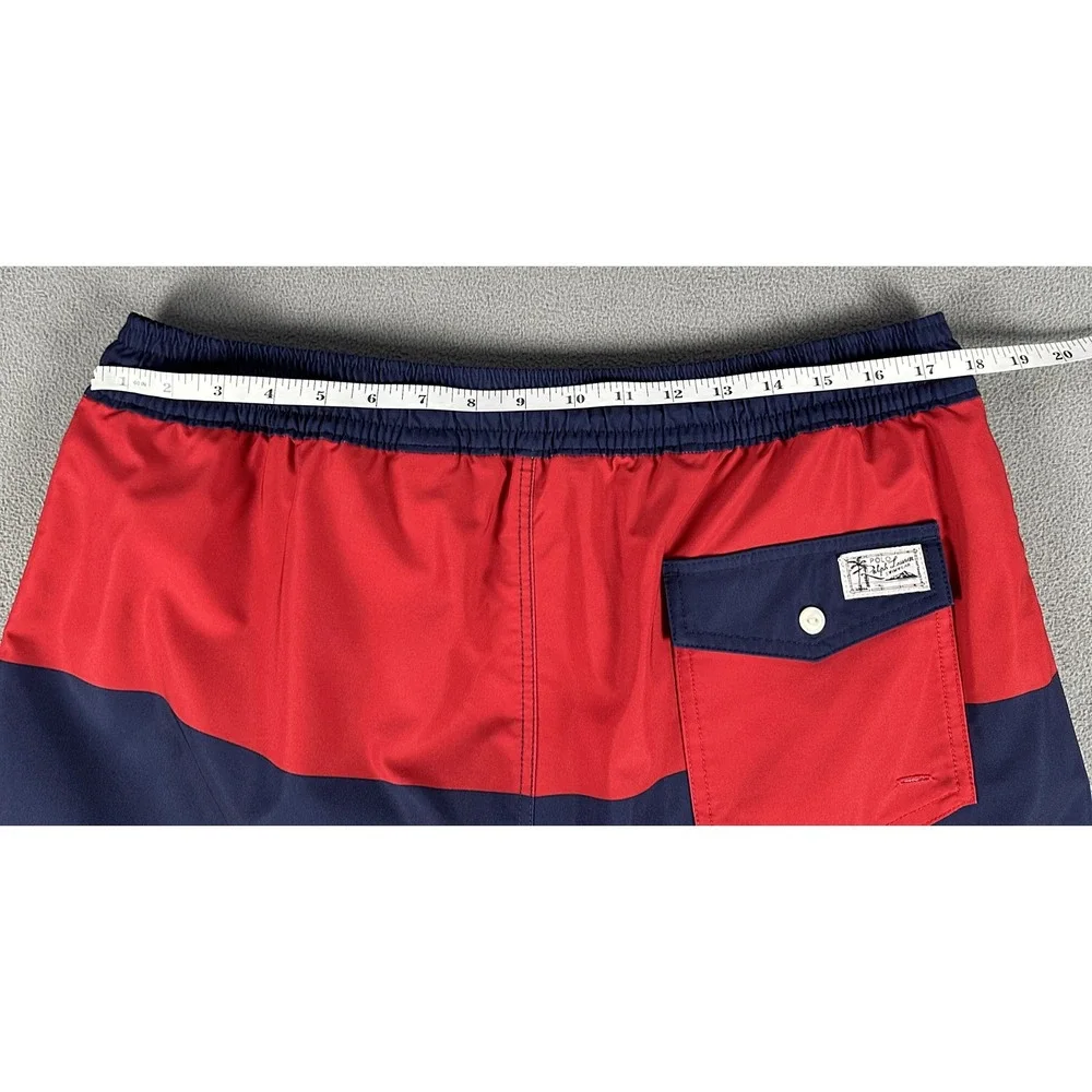 Polo Ralph Lauren Swim Trunks Shorts Large Blue Yellow Beach Volleyball Colorful